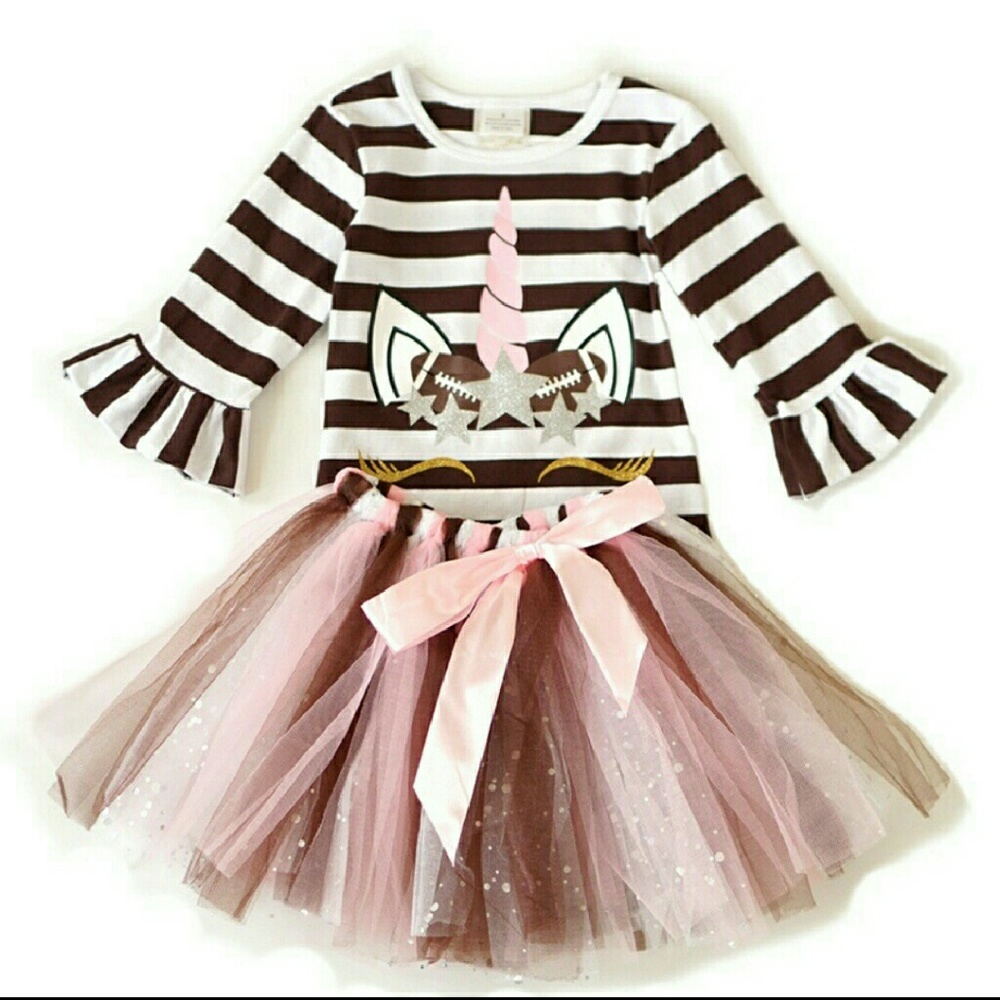 🏈 🦄 Unicorn football printed striped tutu 🦄🏈